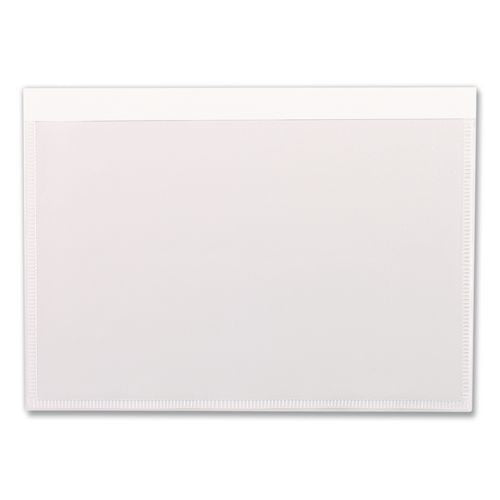 Image of Pendaflex® 99377 Self-Adhesive Pockets, 8" x 5", Clear Front/White Back, 100/Box