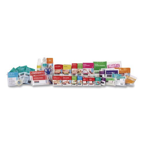 Image of SUREFILL SF100AMT 100 Series Class A 3-Shelf First Aid Cabinet - Meds 100 Person, 576 Pieces, Metal Case