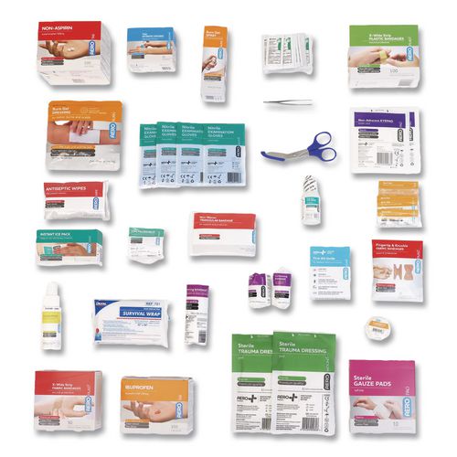 Image of SUREFILL SF80AMT 80 Series Class A 2-Shelf First Aid Cabinet - Meds, 80 Person, 479 Pieces, Metal Case