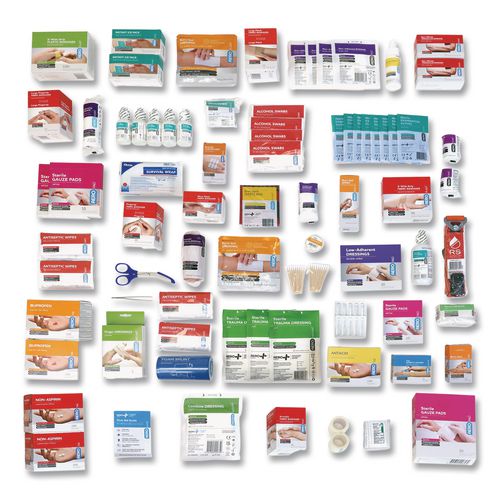 Image of SUREFILL SF200BMT 200 Series Class B 5-Shelf First Aid Cabinet - Meds, 200 Person, 1,183 Pieces, Metal Case