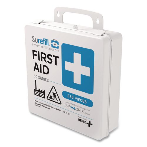Image of SUREFILL SF50AW 50 Series ANSI A+ First Aid Kit - Weatherproof Plastic Case, 50 Person, 235 Pieces