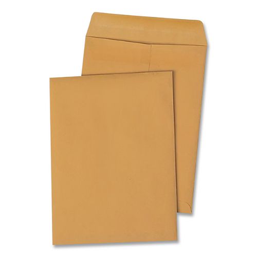 Image of Quality Park Redi-Seal Catalog Envelope, #15 1/2, Cheese Blade Flap, Redi-Seal Adhesive Closure, 12 x 15.5, Brown Kraft, 100/Box