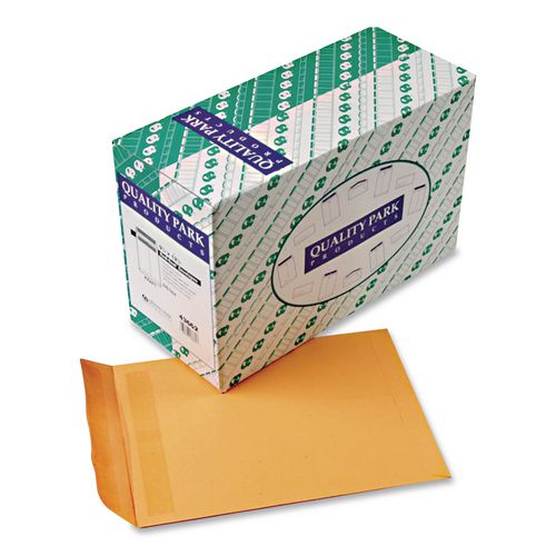 Image of Quality Park QUA43662 Redi-Seal Catalog Envelope, #12 1/2, Cheese Blade Flap, Redi-Seal Adhesive Closure, 9.5 x 12.5, Brown Kraft, 250/Box