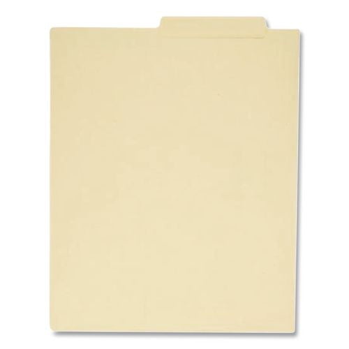 Image of Pendaflex® H114D Manila End Tab Folders, 9.5" High Front, Straight 2-Ply Tabs, Letter Size, Manila, 100/Box