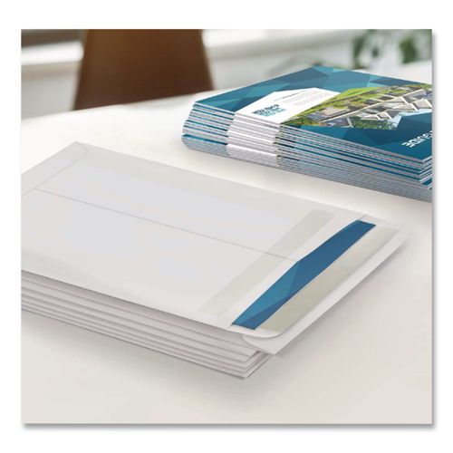 Image of Quality Park Redi-Strip Catalog Envelope, #15 1/2, Cheese Blade Flap, Redi-Strip Adhesive Closure, 12 x 15.5, White, 100/Box
