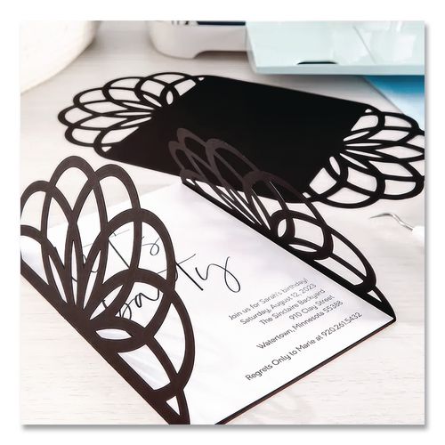 Image of Astrobrights® 22024-01 Color Cardstock, 65 lb Cover Weight, 8.5 x 11, Eclipse Black, 100/Pack