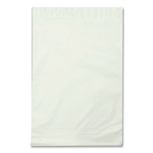 Image of Quality Park Redi-Strip Poly Mailer, #5, Square Flap with Perforated Strip, Redi-Strip Adhesive Closure, 12 x 15.5, White, 100/Pack