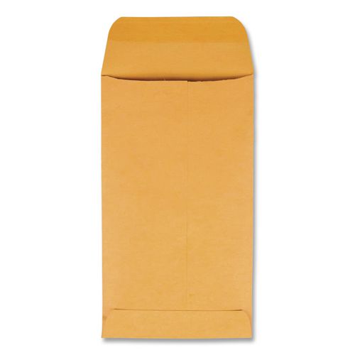 Image of Quality Park QUA50662 Kraft Coin And Small Parts Envelope, #6, Square Flap, Gummed Closure, 3.38 X 6, Brown Kraft, 500/box