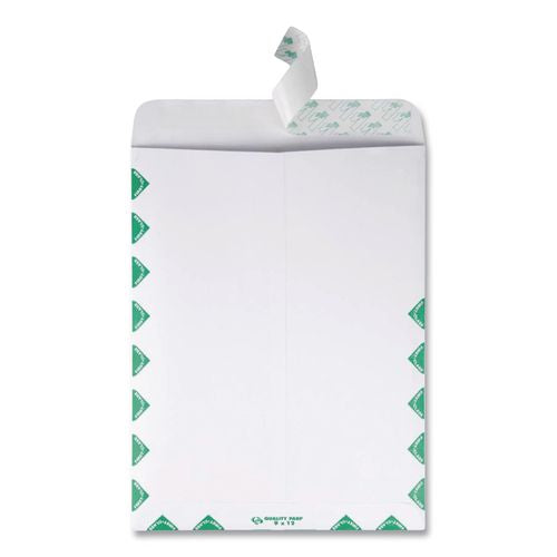 Image of Survivor® QUAR1530 Lightweight 14 lb Tyvek Catalog Mailers, First Class, #12 1/2, Square Flap, Redi-Strip Closure, 9.5 x 12.5, White, 100/Box