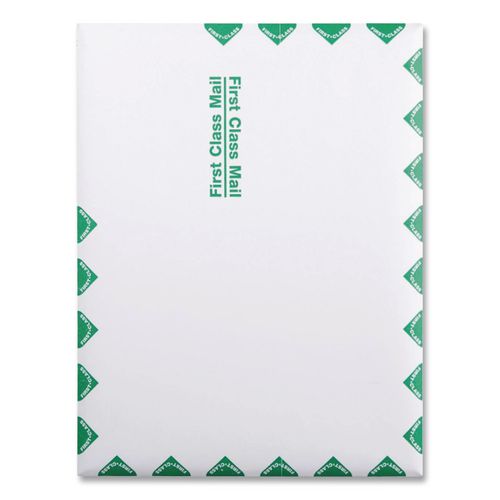 Image of Survivor® QUAR1530 Lightweight 14 lb Tyvek Catalog Mailers, First Class, #12 1/2, Square Flap, Redi-Strip Closure, 9.5 x 12.5, White, 100/Box