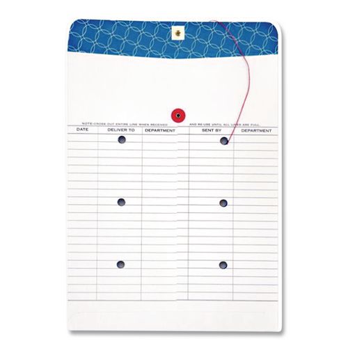 Image of Quality Park QUA63663 Inter-Department Envelope, #97, Two-Sided Five-Column Format, 10 X 13, White, 100/box