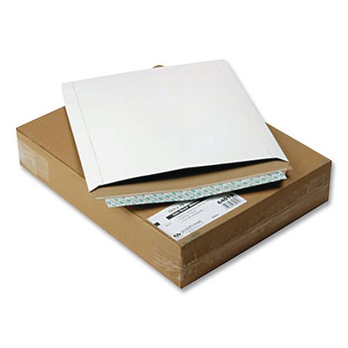 Image of Quality Park Photo/Document Mailer, Cheese Blade Flap, Redi-Strip Adhesive Closure, 12.75 x 15, White, 25/Box