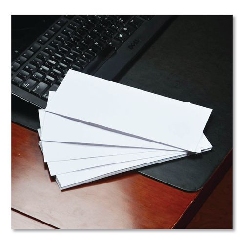 Image of Quality Park QUA90090 Business Envelope, #9, Commercial Flap, Diagonal Seam, Gummed Closure, 24 lb Bond Weight Paper, 3.88 x 8.88, White, 500/Box