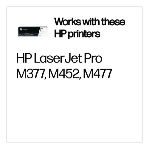 Image of HP CF411A HP 410a, (cf411a) Cyan Original Laserjet Toner Cartridge