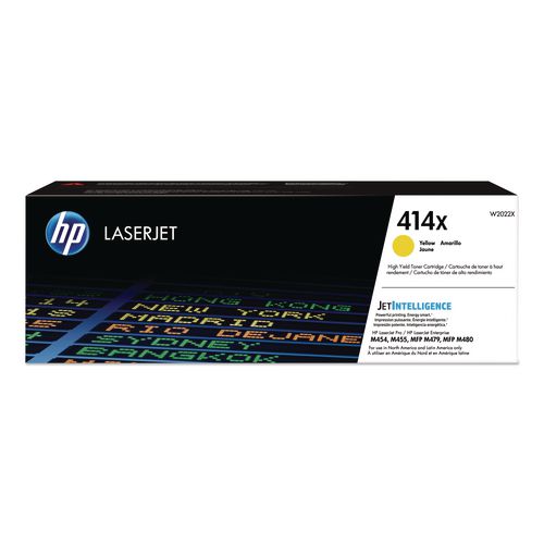 Image of HP W2022X HP 414x, (w2022x) High-Yield Yellow Original Laserjet Toner Cartridge