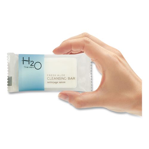 Image of Diversified Hospitality Solutions H2O21CB075 H2O Therapy Soaps, White Tea and Lemongrass Scent, 0.5 oz Bar, 1,000/Carton