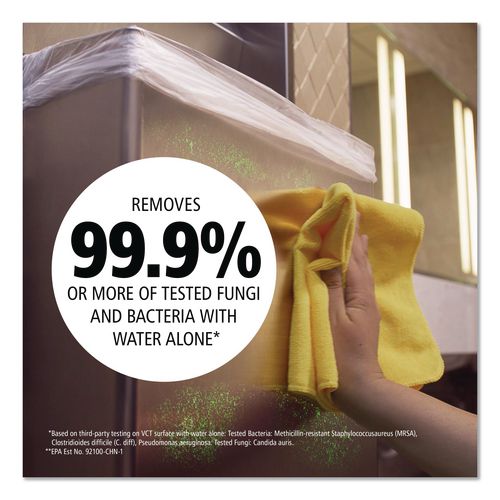 Image of Rubbermaid® Commercial 1820578 Microfiber Cleaning Cloths, 12 X 12, Green, 24/pack
