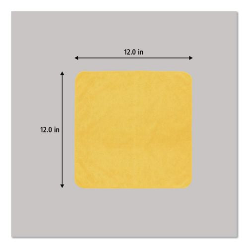 Image of Rubbermaid® Commercial 1820580 Light Commercial Microfiber Cleaning Cloths, 12 x 12, Yellow, 24/Pack
