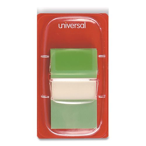 Image of Universal® UNV99013 Deluxe Pop-Up Page Flags, 1 x 1.75, Five Assorted Colors, 50 Flags/Dispenser, 5 Dispensers/Pack