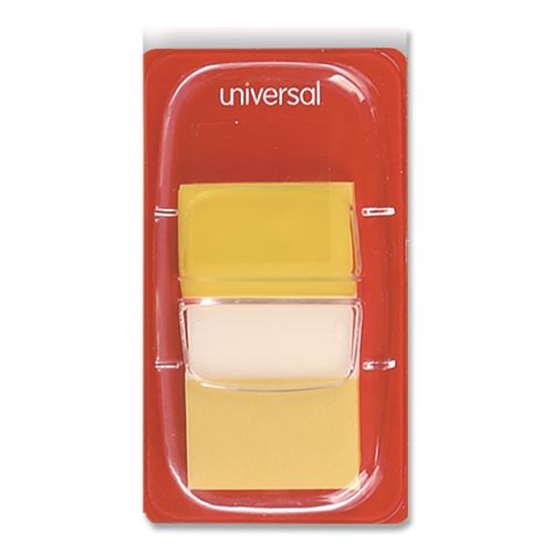 Image of Universal® UNV99013 Deluxe Pop-Up Page Flags, 1 x 1.75, Five Assorted Colors, 50 Flags/Dispenser, 5 Dispensers/Pack