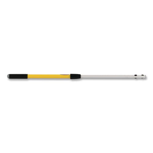 Image of Rubbermaid® Commercial HYGEN FGQ74500YL00 HYGEN Quick-Connect Extension Handle, 1.6 ft to 3.3 ft, Yellow/Black