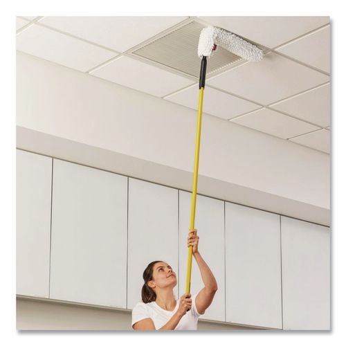 Image of Rubbermaid® Commercial HYGEN FGQ85300WH00 Hygen Quick-Connect Microfiber Dusting Wand Sleeve, White, 6/carton