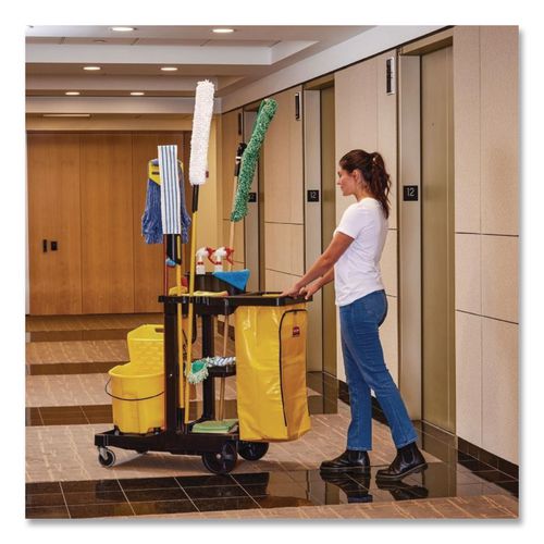 Image of Rubbermaid® Commercial HYGEN FGQ85300WH00 Hygen Quick-Connect Microfiber Dusting Wand Sleeve, White, 6/carton
