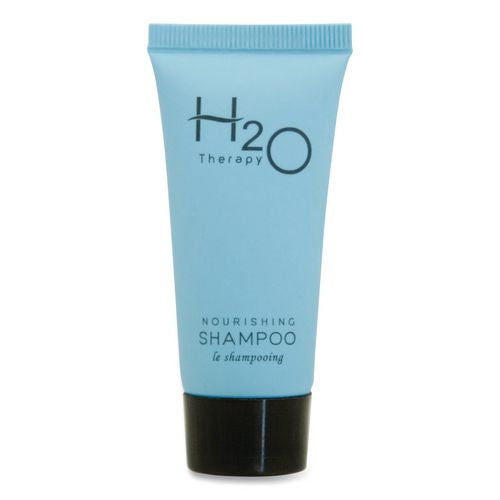 Image of Diversified Hospitality Solutions H2O06S085 H2O Therapy Shampoo Single Use, White Tea and Lemongrass Scent, 0.85 oz Tube, 300/Carton