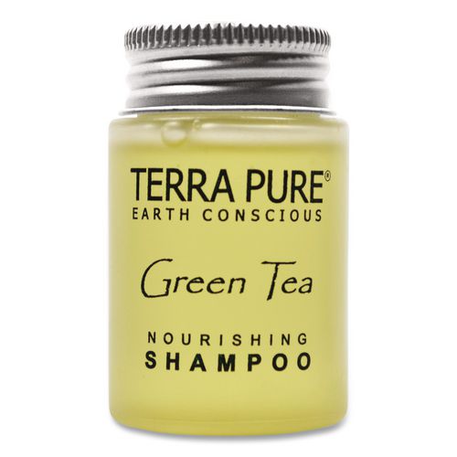Image of Diversified Hospitality Solutions Terra Pure Shampoo Jam Jar, Green Tea Lemongrass, 1 oz Jar, 300/Carton