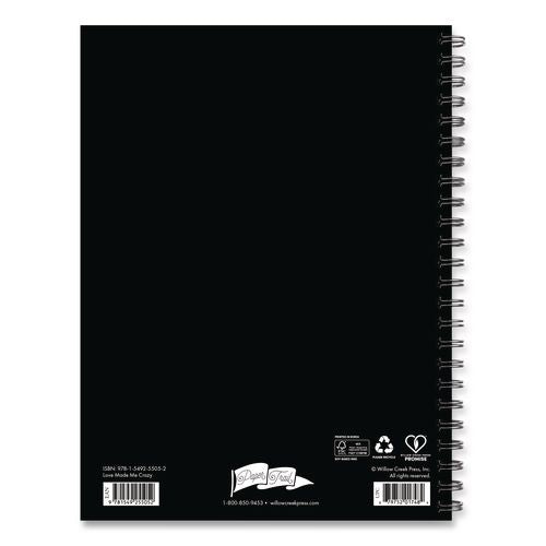 Image of Willow Creek Press 55052 Love Made Me Crazy Undated Journal, Medium/College Rule, Black/White/Red Cover, (80) 8 x 6 Sheets