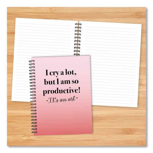 Image of Willow Creek Press 55076 So Productive Undated Journal, Medium/College Rule, Pink Cover, (80) 8 x 6 Sheets