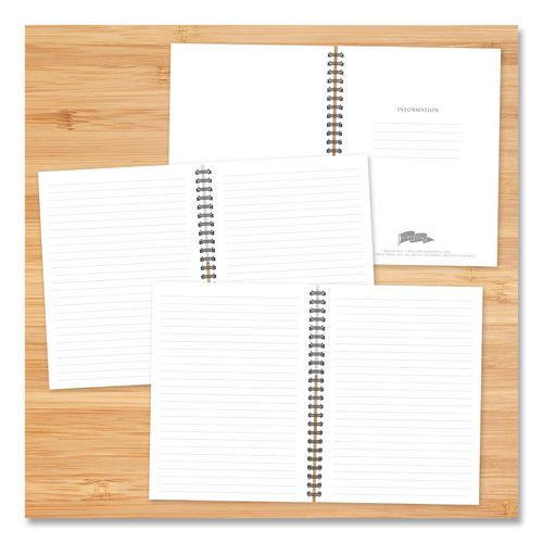 Image of Willow Creek Press 55083 Style Undated Journal, Edition, Medium/College Rule, Black/Gold Cover, (80) 8 x 6 Sheets