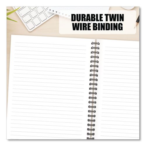 Image of Willow Creek Press 55083 Style Undated Journal, Edition, Medium/College Rule, Black/Gold Cover, (80) 8 x 6 Sheets