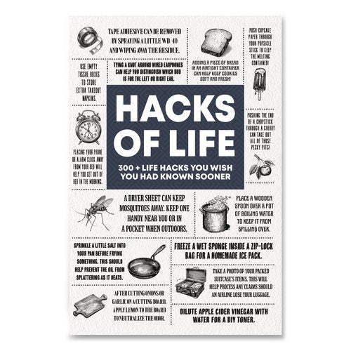 Image of Willow Creek Press 49779 Hacks of Life Softcover Book, Paperback, 112 Pages