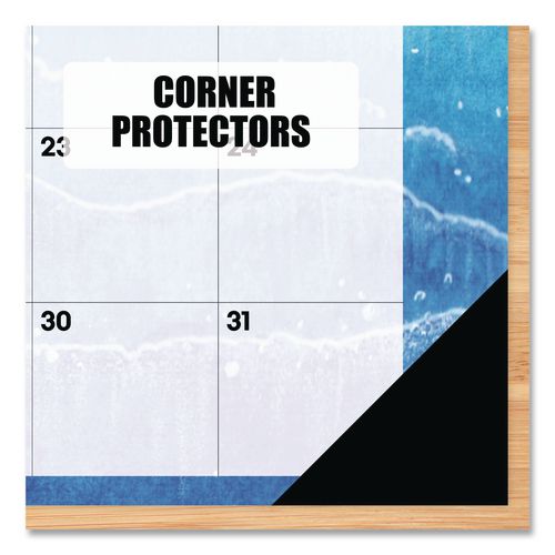 Image of Willow Creek Press 57070 Beaches Monthly Desk Pad Calendar, 17 x 12, White/Multicolor Sheets, Black Headband/Corners, 12-Month (Jan to Dec) 2026