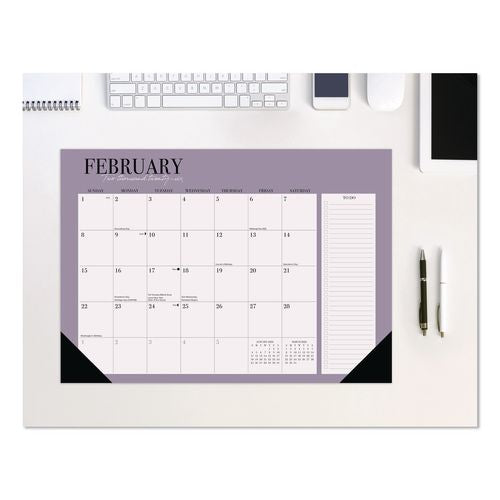 Image of Willow Creek Press 57179 Urban Chic Small Monthly Desk Pad Calendar, 17 x 12, White Sheets, Black Headband/Corners, 12-Month (Jan to Dec): 2026