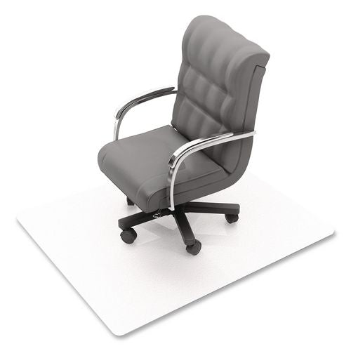 Image of Floortex® NRCMFLPD0005 Unomat Anti-Slip Polycarbonate Chair Mat for Hard Floors and Carpet Tiles, Rectangular, Straight Edges, 60" x 48", Clear