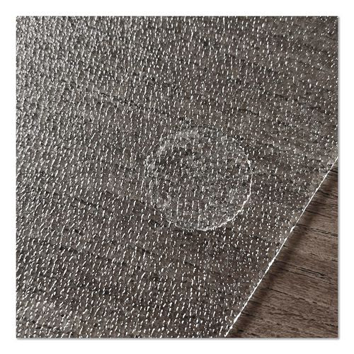Image of Floortex® NRCMFLPD0005 Unomat Anti-Slip Polycarbonate Chair Mat for Hard Floors and Carpet Tiles, Rectangular, Straight Edges, 60" x 48", Clear