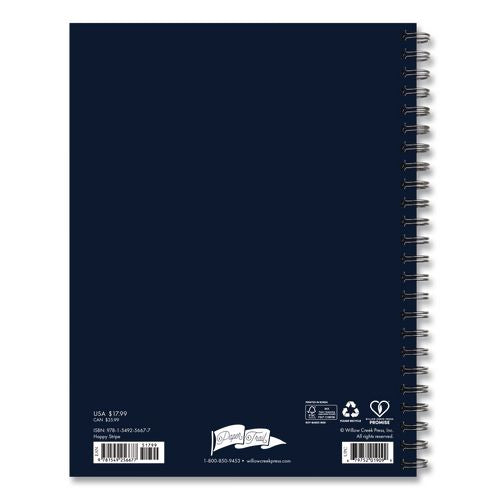 Image of Willow Creek Press 56677 Happy Stripe Weekly/Monthly Planner, 8.5 x 6,5, Multicolor Cover, 12-Month (Jan to Dec): 2026