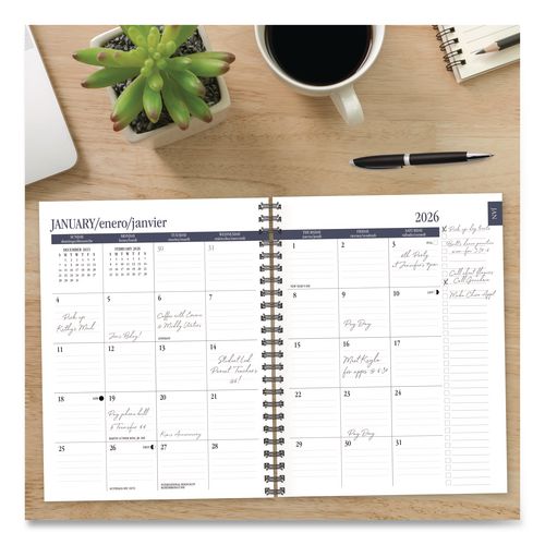 Image of Willow Creek Press 56677 Happy Stripe Weekly/Monthly Planner, 8.5 x 6,5, Multicolor Cover, 12-Month (Jan to Dec): 2026