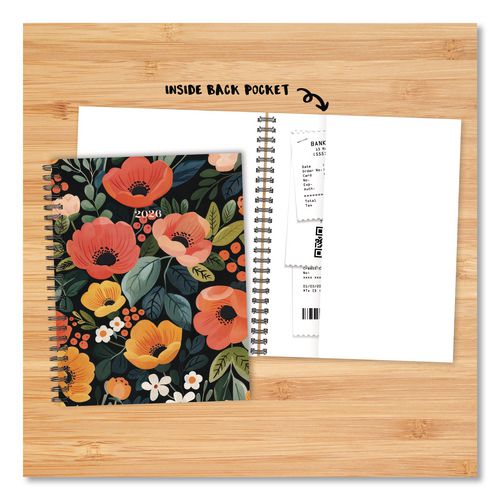Image of Willow Creek Press 56714 Poppy Plans Weekly/Monthly Planner, 11 x 8.5, Multicolor Cover, 12-Month (Jan to Dec): 2026