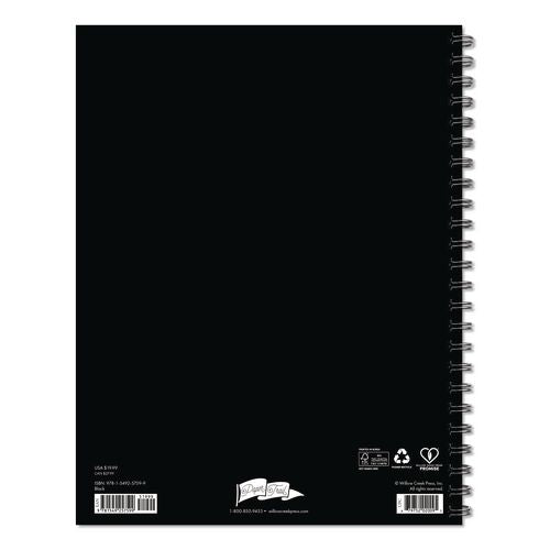 Image of Willow Creek Press 57599 Black Weekly/Monthly Planner, 11 x 8.5, Black Cover, 12-Month (Jan to Dec): 2026