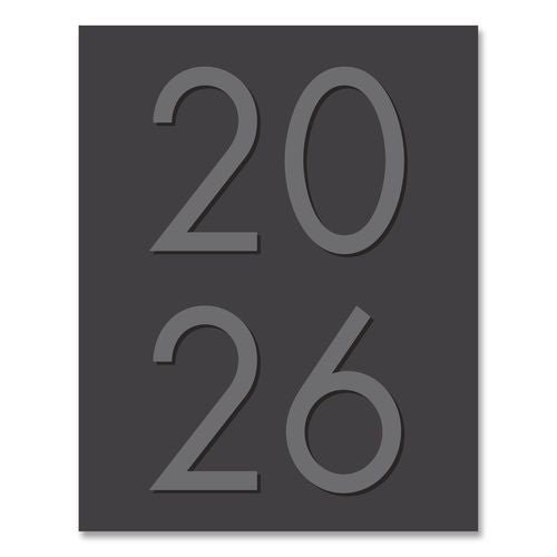 Image of Willow Creek Press 57049 Charcoal Monthly Planner, 9.5 x 7.5, Charcoal Cover, 12-Month (Jan to Dec): 2026