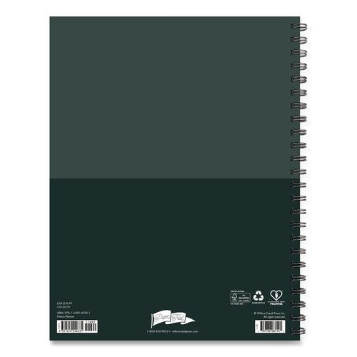 Image of Willow Creek Press 40331 Fitness Undated Monthly Planner, 11 x 8.5, Black/Gray Cover, 12-Month, Undated