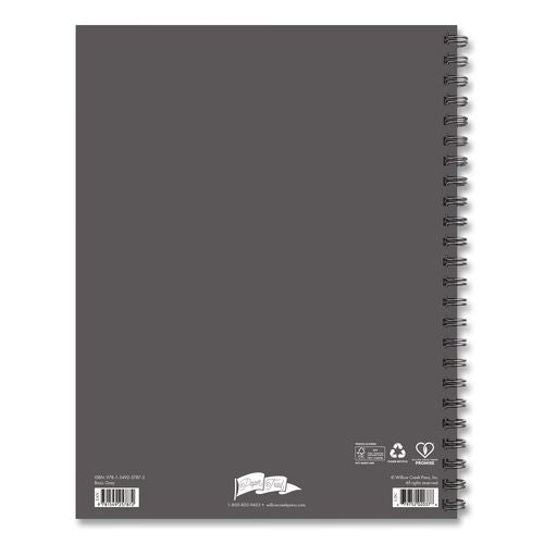 Image of Willow Creek Press 57872 Basic Gray Weekly/Monthly Planner, 11 x 8.5, Gray Cover, 12-Month (Jan to Dec): 2026