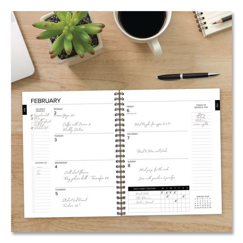Image of Willow Creek Press 57872 Basic Gray Weekly/Monthly Planner, 11 x 8.5, Gray Cover, 12-Month (Jan to Dec): 2026
