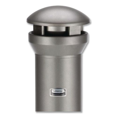 Image of Rubbermaid® Commercial FG9W3300ATPWTR Infinity Traditional Smoking Receptacle, 4.1 gal, 13 dia x 39h, Antique Pewter