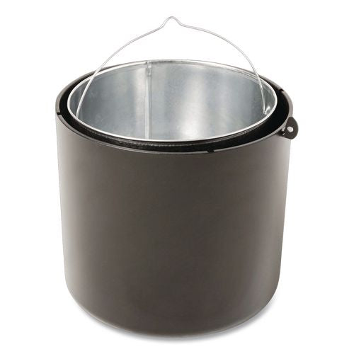 Image of Rubbermaid® Commercial FG9W3300ATPWTR Infinity Traditional Smoking Receptacle, 4.1 gal, 13 dia x 39h, Antique Pewter
