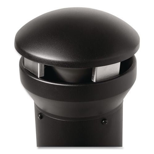 Image of Rubbermaid® Commercial FG9W3300BLA Infinity Traditional Smoking Receptacle, 4.1 gal, 13 dia x 39h High, Black