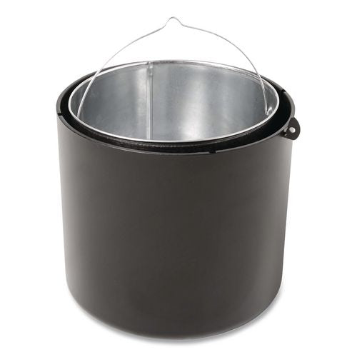 Image of Rubbermaid® Commercial FG9W3300BLA Infinity Traditional Smoking Receptacle, 4.1 gal, 13 dia x 39h High, Black